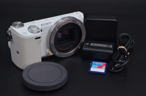 Sony alpha nex 1mp - 16.1mp, white